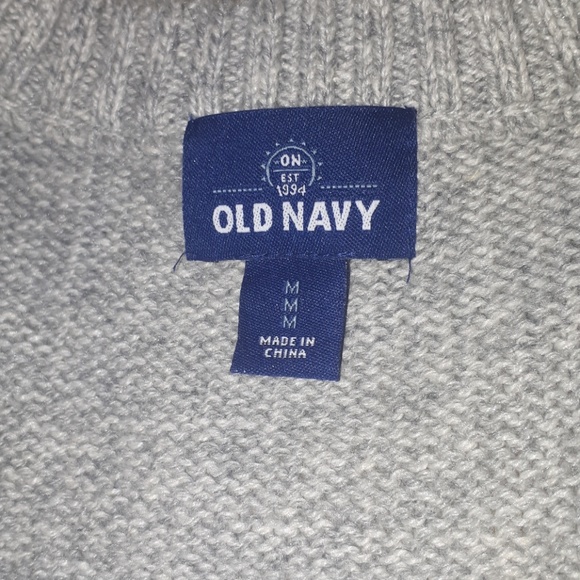 ‼️ Old Navy Tri Color Knit Sweater size M - Picture 4 of 7
